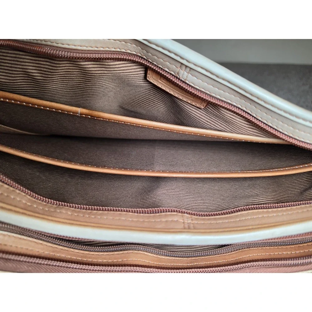 Dilana Santa Fe Full Grain Colombian Leather‎ Laptop Briefcase Messenger Bag